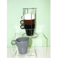 Set of 4 Stakeable mugs with Stand