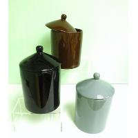 Stoneware- Dia 12 cm Jar with lid